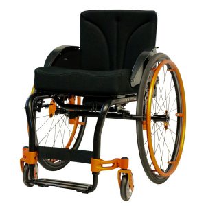 Aktivrollstuhl schwarz orange Airon neu