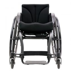 Schöner Aktivrollstuhl schwarz frontal Airon neu